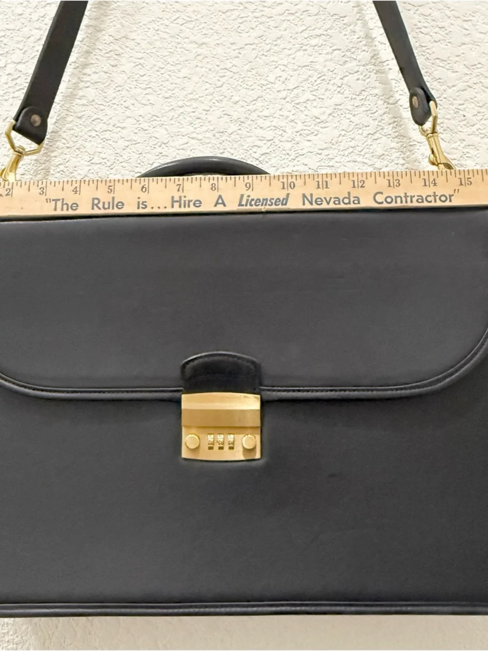 Vintage 90’s COACH Black Leather Diplomat Attache or Business Attaché Briefcase